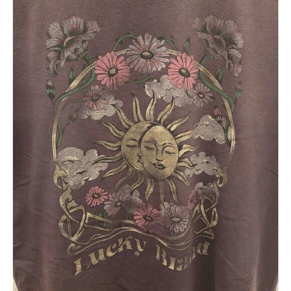 Lucky Brand Brown Vintage Graphic Tee - Short Sleeve-Large - Picture 6 of 8